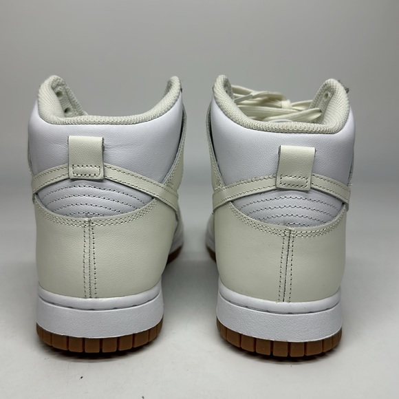 USED Women’s Nike Dunk High White Sail/Gum DD1869-109 No Box - Picture 5 of 7